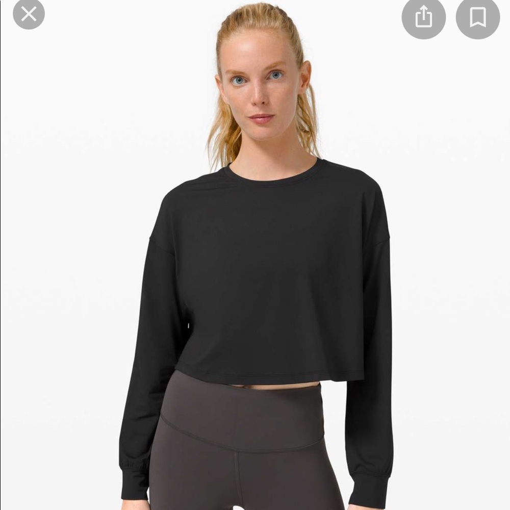 Lululemon Muscle Love Long Sleeve Crop